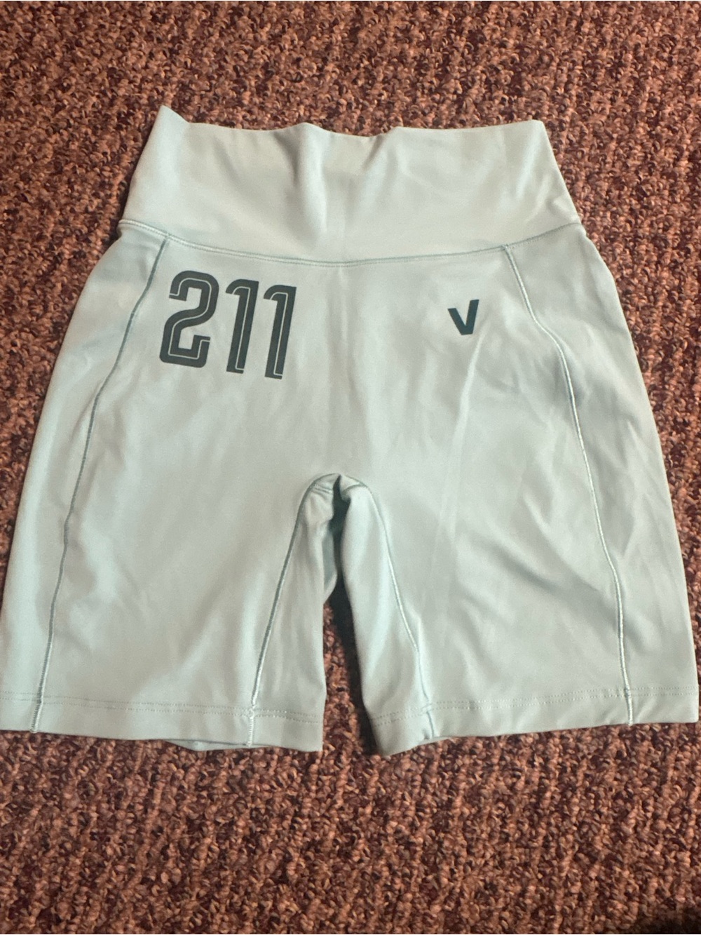 2026 CrossFit Games Light Mint High-Rise Bike Shorts with Subtle Logo